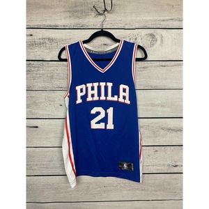 Philadelphia 76ers 21 Embiid Jersey- Men's Small
